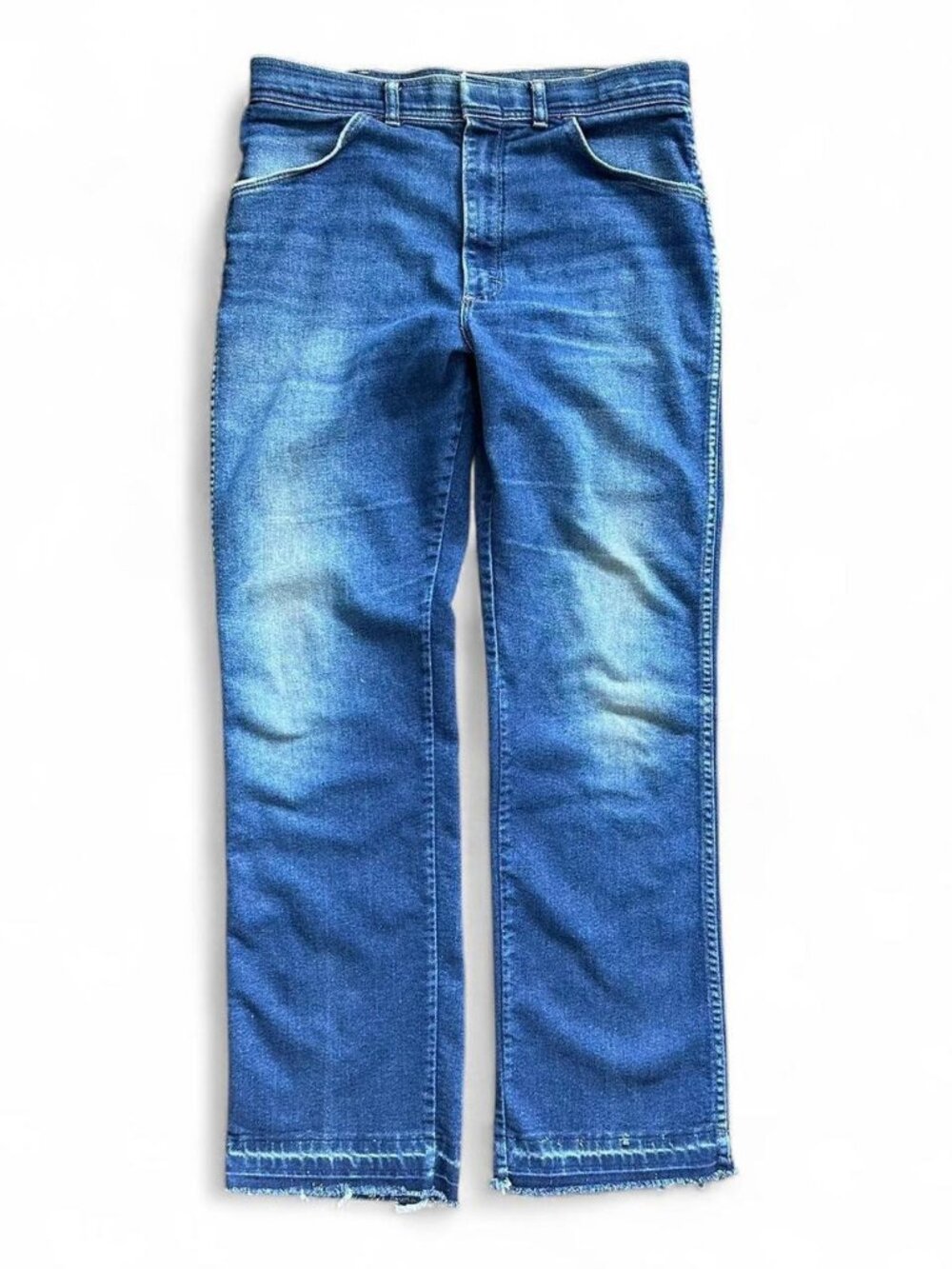 Vintage Wrangler Straight Leg Faded Jeans Made in USA 34x31.5